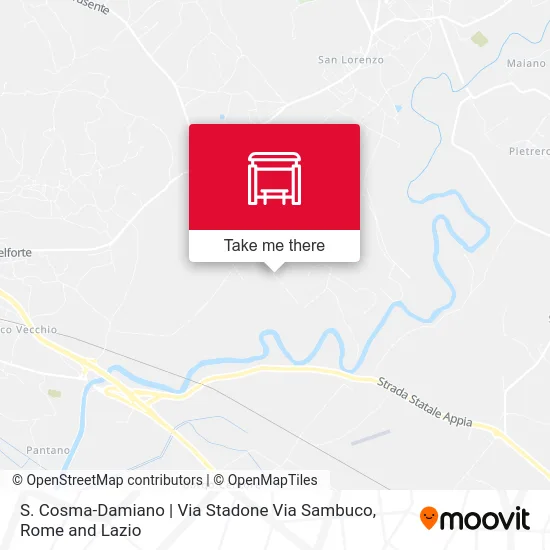 S. Cosma-Damiano | Via Stadone Via Sambuco map
