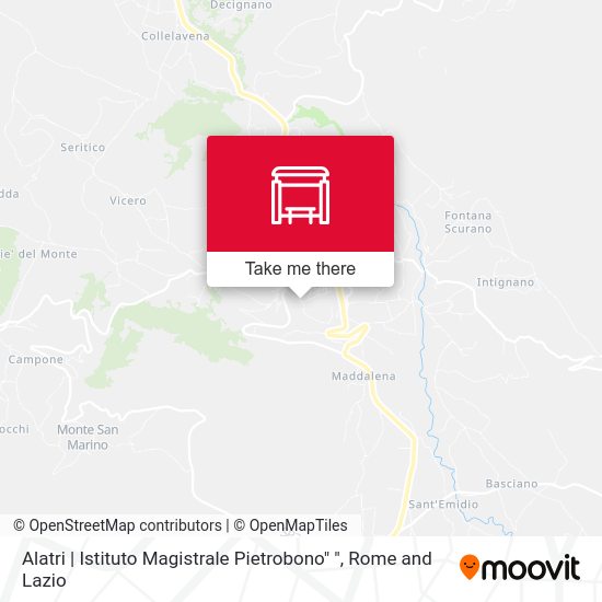 Alatri |  Istituto Magistrale Pietrobono" " map
