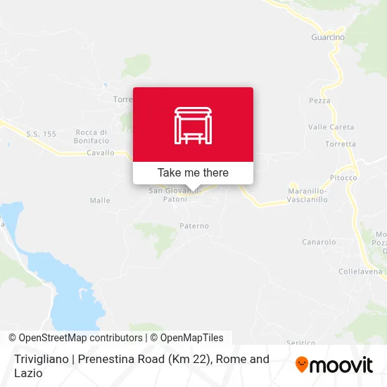 Trivigliano | Prenestina Road (Km 22) map