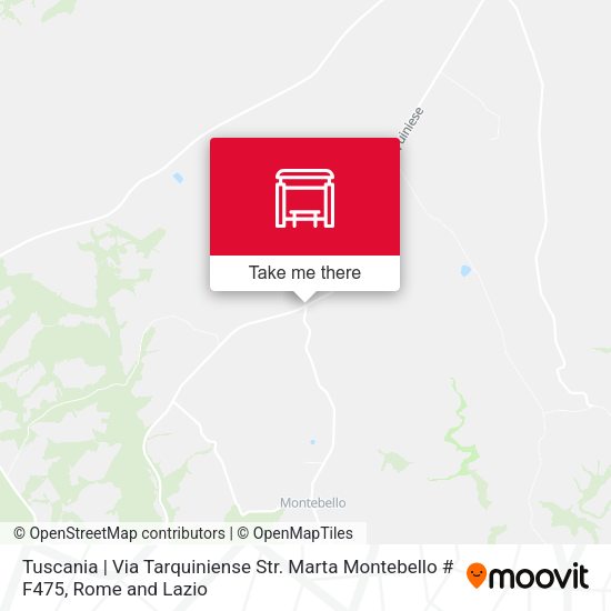 Tuscania | Via Tarquiniense Str. Marta Montebello # F475 map