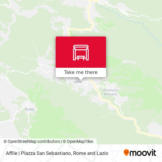 Affile | Piazza San Sebastiano map