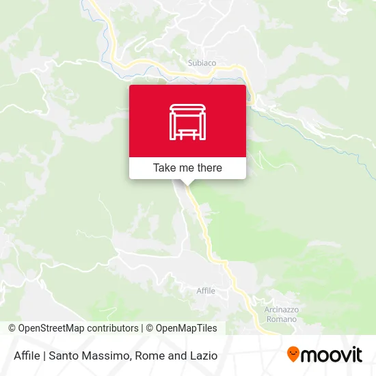 Affile | Saint Maximus map