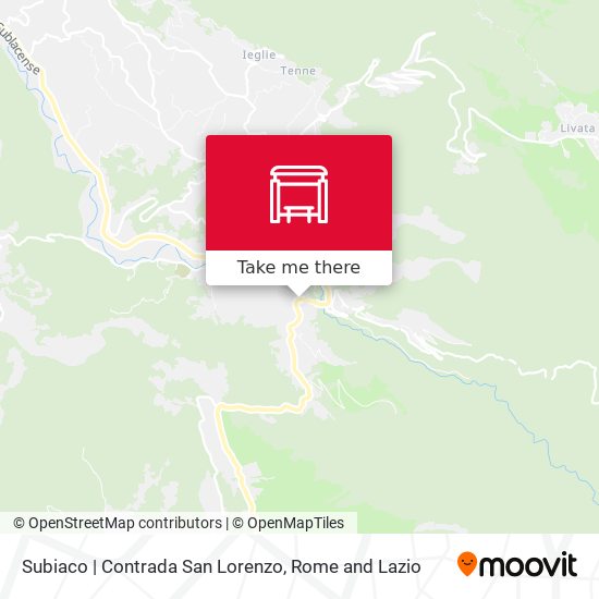 Subiaco | Contrada San Lorenzo map