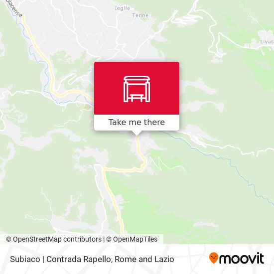 Subiaco | Contrada Rapello map