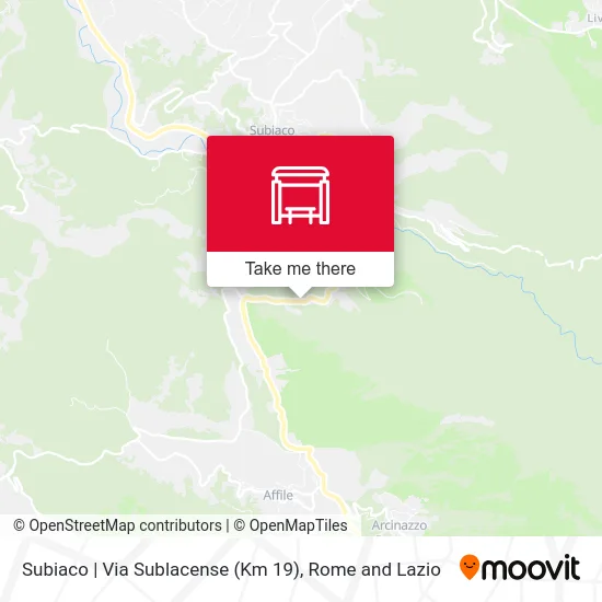 Subiaco | Sublacense Road (Km 19) map