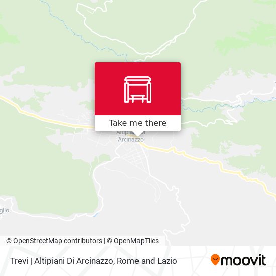 Trevi | Altipiani Di Arcinazzo map