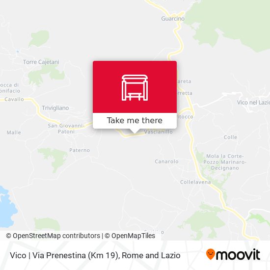 Vico | Via Prenestina (Km 19) map