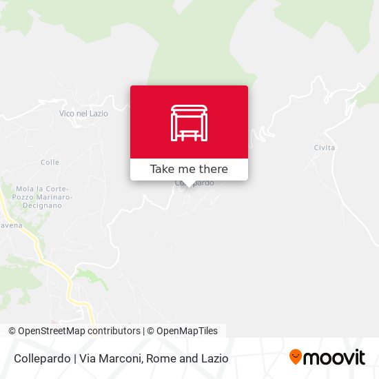 Collepardo | Via Marconi map