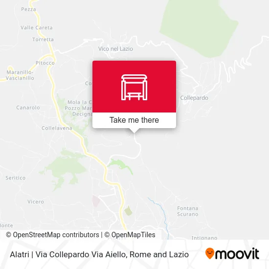 Alatri - Via Collepardo Via Aiello map