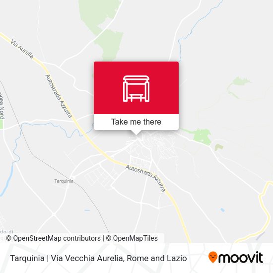 Tarquinia | Via Vecchia Aurelia map
