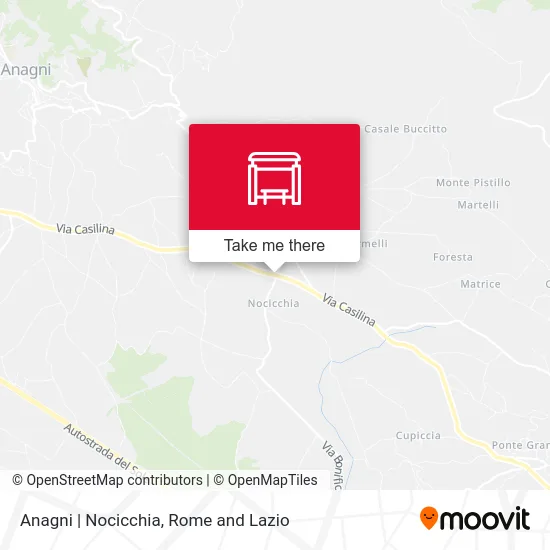 Nocicchia - Anagni map