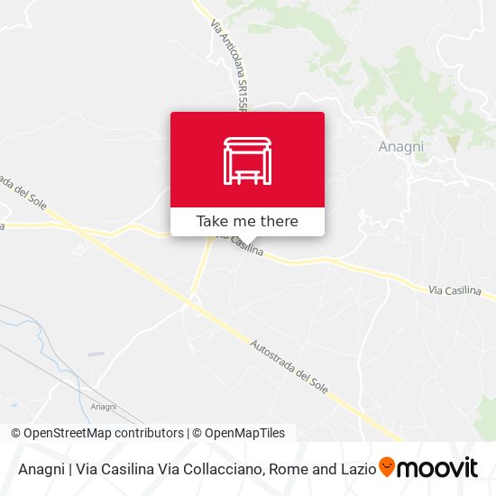 Anagni | Via Casilina Via Collacciano map