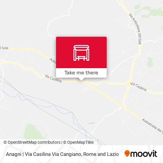 Anagni | Via Casilina Via Cangiano map