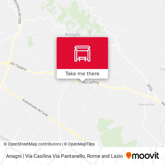 Anagni | Via Casilina Via Pantanello map