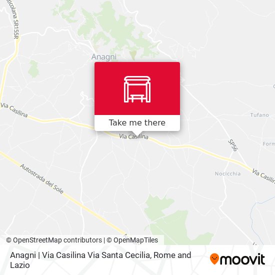 Anagni | Via Casilina Via Santa Cecilia map