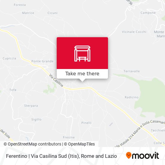 Ferentino | Via Casilina Sud (Itis) map