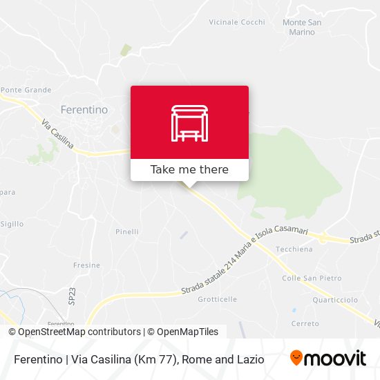 Ferentino | Via Casilina (Km 77) map