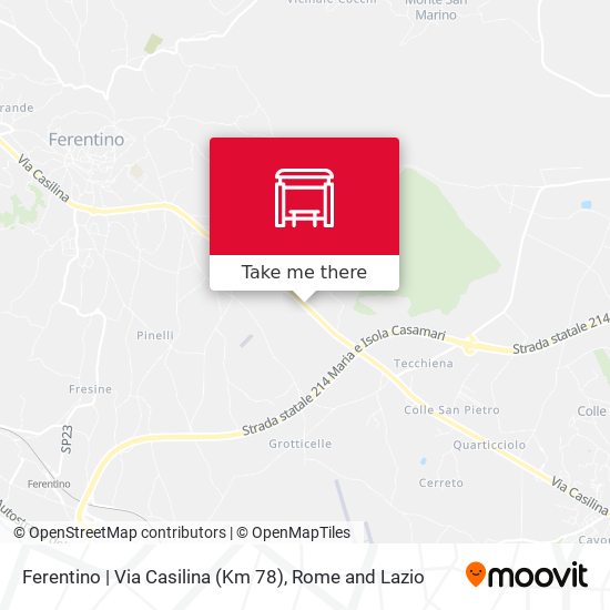 Ferentino | Via Casilina (Km 78) map