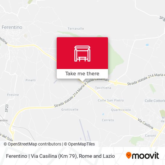Ferentino | Via Casilina (Km 79) map