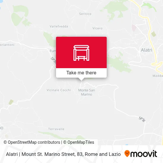 Alatri | Mount St. Marino Street, 83 map