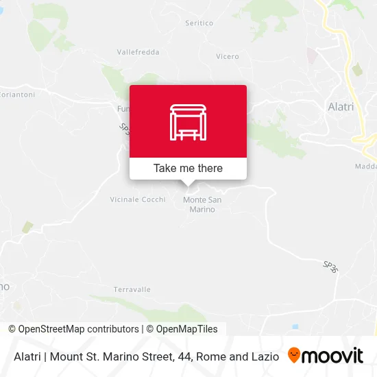 Alatri | Mount St. Marino Street, 44 map