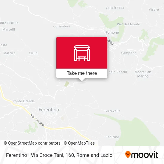 Ferentino | Croce Tani Street, 160 map
