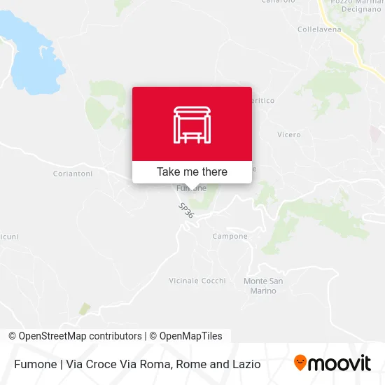 Fumone | Via Croce Via Roma map