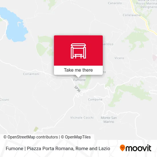 Fumone | Piazza Porta Romana map