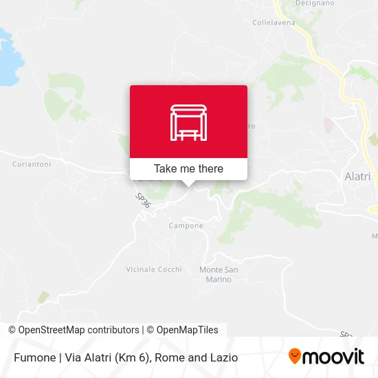 Fumone | Via Alatri (Km 6) map