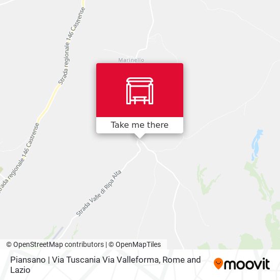 Piansano | Via Tuscania Via Valleforma map