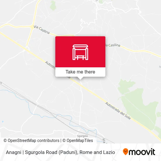 Anagni | Sgurgola Road (Paduni) map