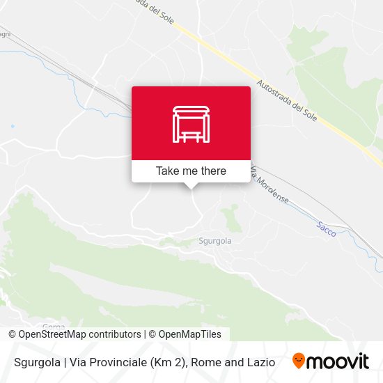 Sgurgola | Via Provinciale (Km 2) map