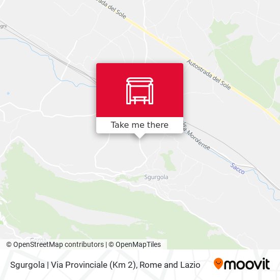 Sgurgola | Via Provinciale (Km 2) map