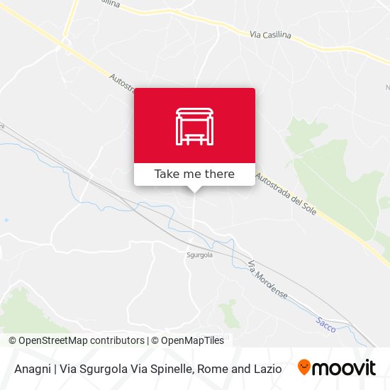 Anagni | Via Sgurgola Via Spinelle map