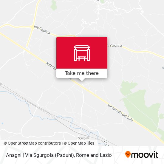 Anagni | Via Sgurgola (Paduni) map