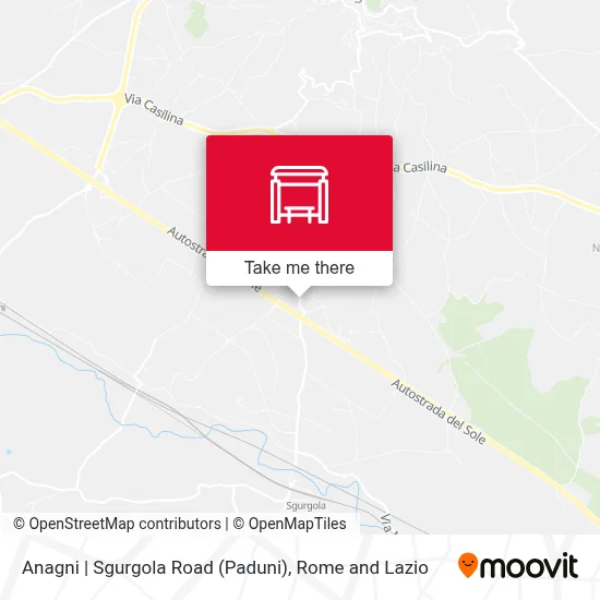 Anagni | Sgurgola Road (Paduni) map