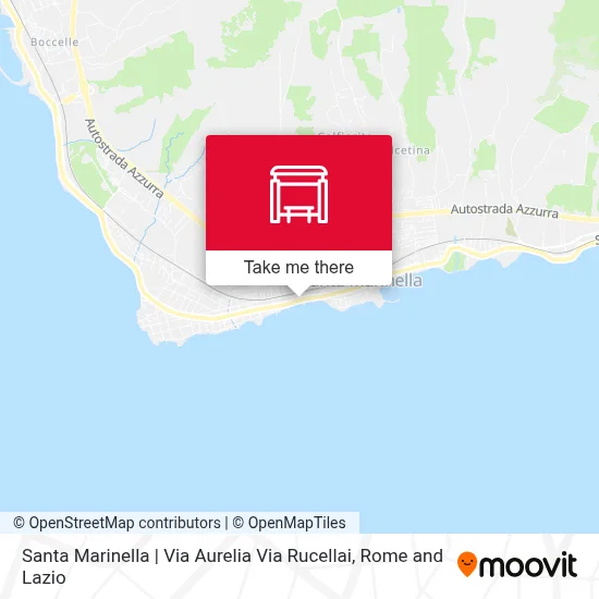 Santa Marinella | Via Aurelia Via Rucellai map
