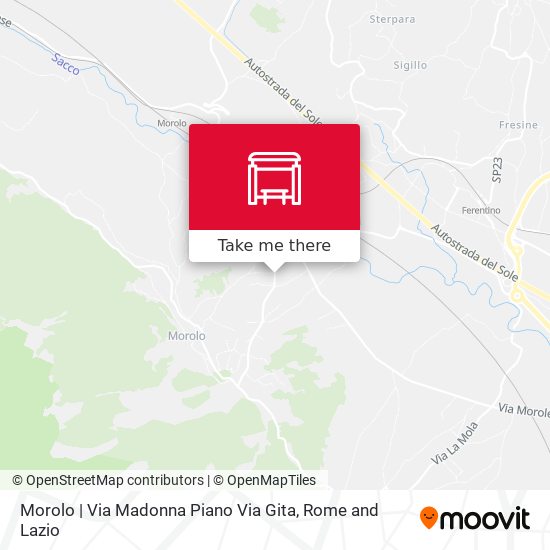 Morolo | Via Madonna Piano Via Gita map