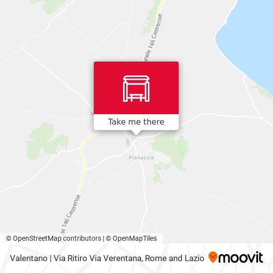 Valentano | Via Ritiro Via Verentana map