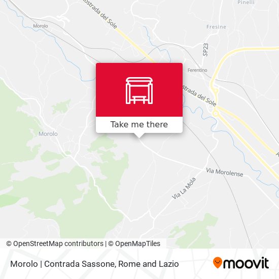 Morolo | Contrada Sassone map