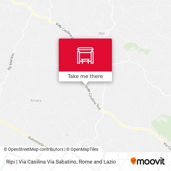 Ripi | Via Casilina Via Sabatino map