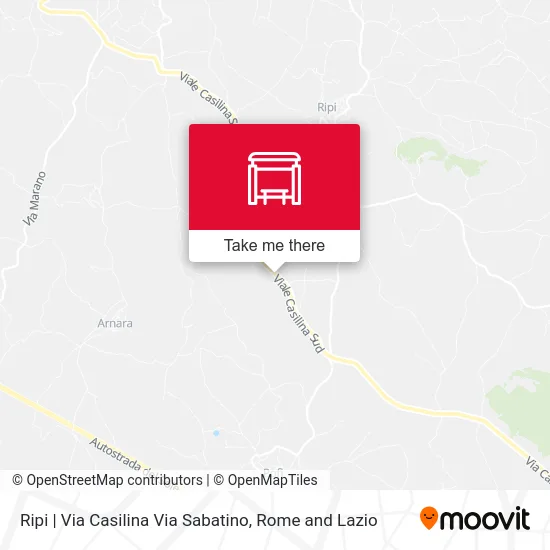 Ripi | Via Casilina Via Sabatino map