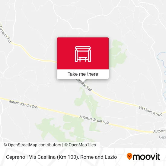 Ceprano | Casilina Road (Km 100) map