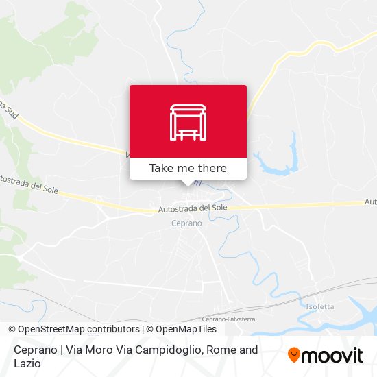 Ceprano | Via Moro Via Campidoglio map