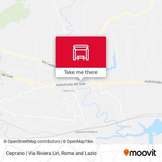 Ceprano | Via Riviera Liri map
