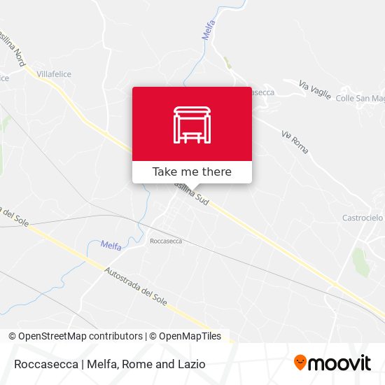Roccasecca | Melfa map