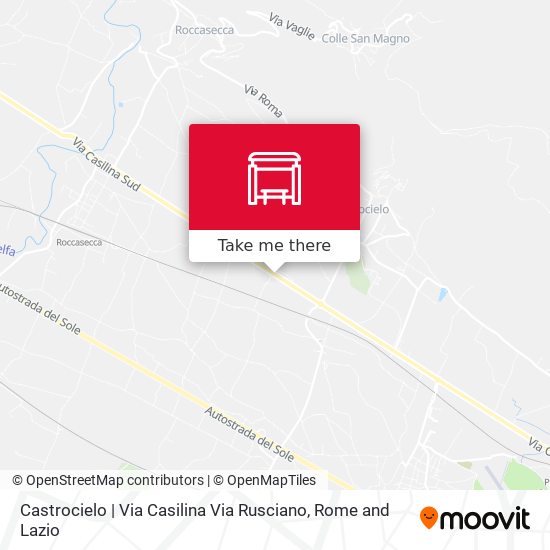 Castrocielo | Via Casilina Via Rusciano map