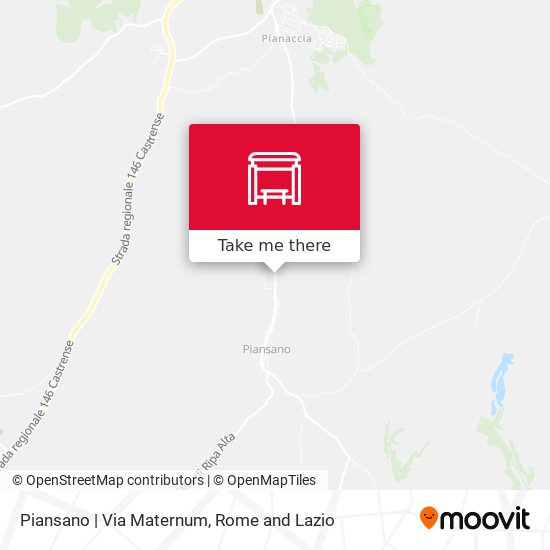 Piansano | Via Maternum map