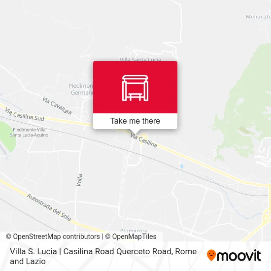 Villa S. Lucia | Casilina Road Querceto Road map