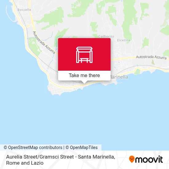 Aurelia Street / Gramsci Street - Santa Marinella map